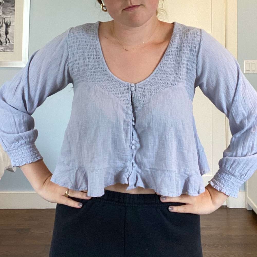 Free People Purple Blouse